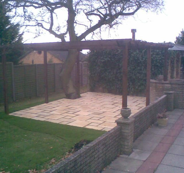 Pergola and patio